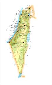 map of israel