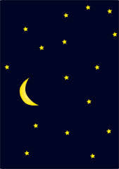 moon and stars